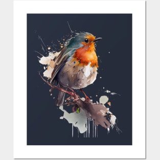 Robin Bird Watercolor 4.0 Posters and Art